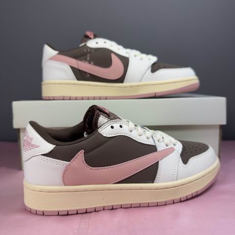 Cheap Air Jordan 1 Low White Coffee Peach Men's Women's Shoes-45